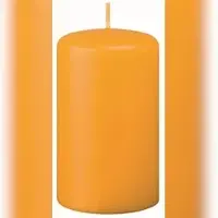 Kopschitz Kerzen Flachkopf-Stumpenkerzen Mais 80 x Ø 40 mm, 12 Stück