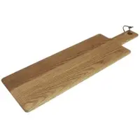 Gastronoble Olympia Servierbrett | Eichenholz mit Griff | 11,5 x 40cm | 4 Bretter