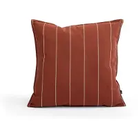 HAY Terrazza Kissen terrakotta schmal gestreift 60 x 60 cm - , Terrazza, Braun / Rost, Stoff / Textil