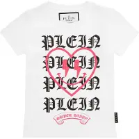 Philipp Plein T-Shirt "Heart Mit Schmucksteinen"