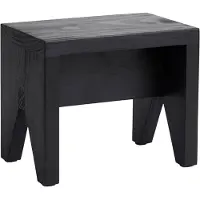 HAY Manolito Hocker, Kiefernholz schwarz, 30 x 20 x 25 cm - , Manolito, Schwarz, Holz, Design
