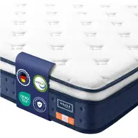Vasagle Taschenfederkernmatratze mit Gel Memory Schaum und Komfort RMZ218QZ02