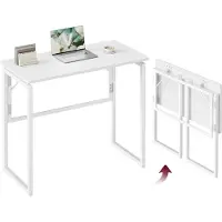 Vasagle Kleiner klappbarer Schreibtisch für flexibles Homeoffice LWD151WF01