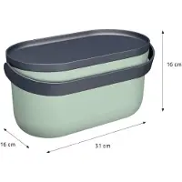 Graf GARANTIA NOVA Biomülleimer 5 Liter agave / graphite grey