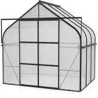 Pergart Vitavia, Aktionsangebot (inkl. 100 Euro Zubehör): Gewächshaus "Diana 5000", schwarz, 5,0 m², 4 mm HKP