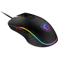 MSI FORGE GM300, Beidhändig, Optisch, USB Typ-A, 7200 DPI, Schwarz