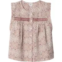 Pepe Jeans für Mädchen. PG3000013 Ella cremeweiße Bluse (10Años= 140cm), Lässig, Baumwolle, Ärmellos / Hosenträger, Kinderbekleidung