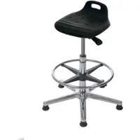 Proregal Stehhilfe Jacksonville, Sitzh√∂he 53-78cm, √ò 61cm, Tragfähigkeit 110kg, Polyurethane-Sitz, Aluminium-Fußkreuz, Fußring, Gleiter, Tragegriff