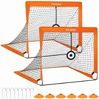 Songmics 2er Set Fußballtore für Kinder SZQ422O01