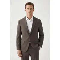 Cinque Anzugsakko "CIMONOPOLI_S", Herren, Gr. 46, braun, Web, Obermaterial: 53% Polyester, 43% Schurwolle, 4% Elasthan, unifarben, slim fit hüftbedeckend, mit Knöpfen, Sakkos Anzugsakko
