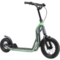 Star Scooter Tretroller Kinderroller ab 6-7 Jahre | 12 Zoll 10 Zoll Mixed Edition | Grau