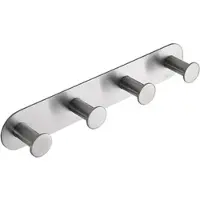 BRILLANTBAD BEASY Hakenleiste Edelstahl gebürstet 31x255x45 mm für Bad & Küche >> zum Kleben