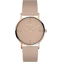 Liebeskind berlin Damen Armbanduhr Analog mit Lederarmband und Lederzifferblatt 34mm Rundes Edelstahlgehäuse 5ATM Wasserdicht Elegant in mehreren Farben Alltagstauglich