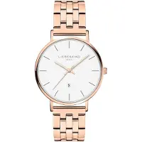 Liebeskind berlin Watch Damen Armbanduhr Klassische Quarzuhr 34 mm Edelstahlarmband mit 3 ATM wasserdicht Perfekt für den Alltag Hochwertiges Edelstahlarmband
