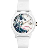 Lacoste Analog Quarzuhr für Herren oder Damen Kollektion .12.12 mit einem stilvollen Silikonarmband mit Petit Piqué-Textur
