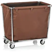 WAS Germany - Wäschewagen, 95 x 58 x 84 cm, Chromnickelstahl/ Polyester