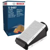 Bosch 2x Luftfilter F 026 400 497 für Mercedes-Benz C