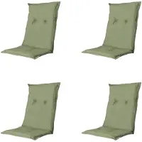 Madison Tuinstoelkissen für niedrige Rückenlehnen 93x45 cm in Basic Grün, bequem und strapazierfähig