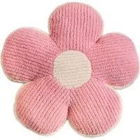 Magma Heimtex Dekokissen "BONNY Blumenkissen" Blumenkissen aus Cord – Kuschelige Blütenfreude in Gelb & Rose