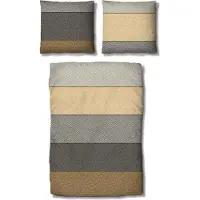 TRAUMSCHLAF Mako-Satin Bettwäsche Kansas 135x200 cm + 80x80 cm braun