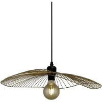 Searchlight Hängelampe Wave, dimmbar, schwarz, für Wohn- / Esszimmer, Metall, Pendelleuchte