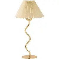 Opviq , Hochwertige Tischlampe, Metallkörper, Cremefarben, Ø22 h:14 cm, Höhe: 46 cm, 100 cm Kabel mit Schalter, E27 Fassung, Max 40 W, IP20, Modernes Design für jeden Raum.
