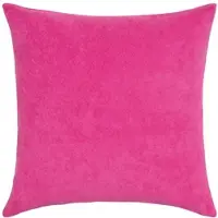 PAD Dekokissen "LOOPY", pink, unifarben, B:48cm L:48cm, Baumwolle, Dekokissen_Sitzkissen_Kissenhüllen, Dekokissen, frottee look