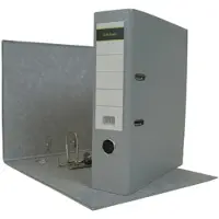 Midori 5 x Ordner A4 8 cm PP Kunststoff Grau Aktenordner Briefordner Breit 80 mm