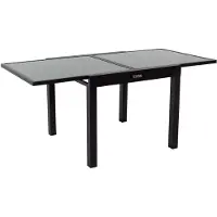 HABITAT ET JARDIN Ausziehbarer Gartentisch aus Aluminium "Porto 8" - Phoenix - Schwarz
