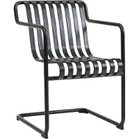 HAY - Palissade Cantilever Dining Armlehnenstuhl, anthrazit