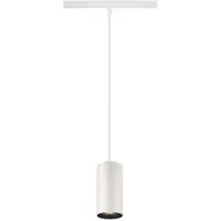 SLV 1006864 NUMINOS S, 48V Pendelleuchte, Pendellänge 150 cm, 4000 K, 55°, DALI 2, matt weiß / matt schwarz
