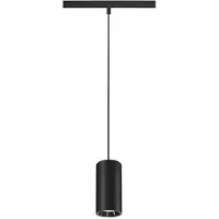 SLV 48V LED Schienensystem Pendelleuchte Numinos S in Schwarz-matt und Chrom 8,7W 1170lm 55 °