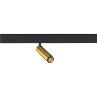 SLV 1009030 GRIP! S, 48V Spot, deep & recessed track, zylindrisch, 2700K, 9.8 Watt, DALI, 29°, gold / schwarz