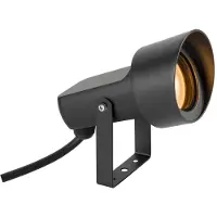 SLV SYNA, Erdspiessleuchte, GU10, 1x max. 10W, IP65, rund, schwarz 1008480