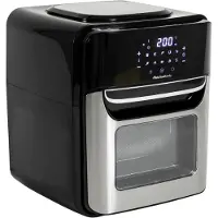 Melchioni 118340034 fryer Single 12 L Independent 1700 W Heissluftfritteuse Schwarz, Sta