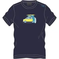 CMP KID T-shirt navy-cyano (02MV) 116