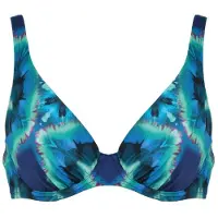 Naturana Badmode Unwattierter Bikini BH Dames | Grösse: 38F | Farbe: Navy-Blau