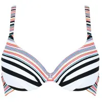 Naturana Badmode Gemoldefer Bikini BH Dames | Grösse: 38B | Farbe: Weiß/Schwarz