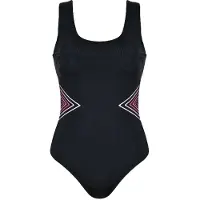 Naturana Badmode Badeanzüge Dames | Grösse: 40C | Farbe: Schwarz/Pink