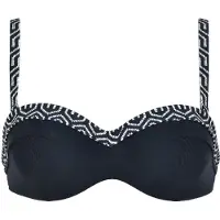 Naturana Badmode Gemoldefer Bikini BH Dames | Grösse: 44D | Farbe: Schwarz/Weiß
