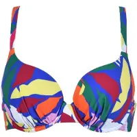 Naturana Badmode Gemoldefer Bikini BH Dames | Grösse: 40C | Farbe: Pink/Grün