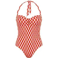 Naturana Badmode Badeanzüge Dames | Grösse: 40 | Farbe: Rot/Weiß