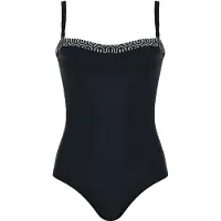 Naturana Badmode Badeanzüge Dames | Grösse: 46B | Farbe: Schwarz/Weiß