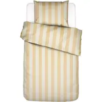 Essenza Minte Stripe Yellow straw - Vanilla Bettwäsche 1p set 155x220+1 Kissenbezug