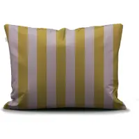 Essenza Minte Stripe Pale purple - Olive Kissenbezug 40 x 80 cm