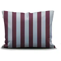 Essenza Minte Stripe Mauve wine - Ice blue Kissenbezug 40 x 80 cm