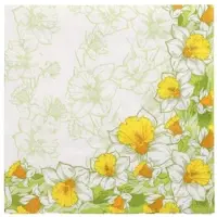 Papstar Servietten, 3-lagig 1/4-Falz 40 cm x 40 cm "Narciso", 8 x 50 Stück 400 Stück