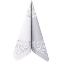 APARTina Airlaid Serviette Bellissima in Silber, 40 x 40 cm, 50 Stück -
