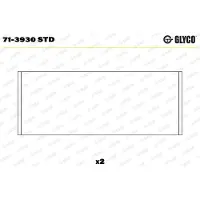 GLYCO 71-3930 STD Pleuellager für VW Golf VII Schrägheck (5G1, BQ1, BE1, BE2) Golf IV Schrägheck (1J1) GOLF VI (5K1) Golf V Schrägheck (1K1) POLO (9N)