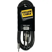 Yellow cable K07M-3 - 2 x 1/4" Jack - 3,5mm. TRS Mini-Jack-Kabel 3m.